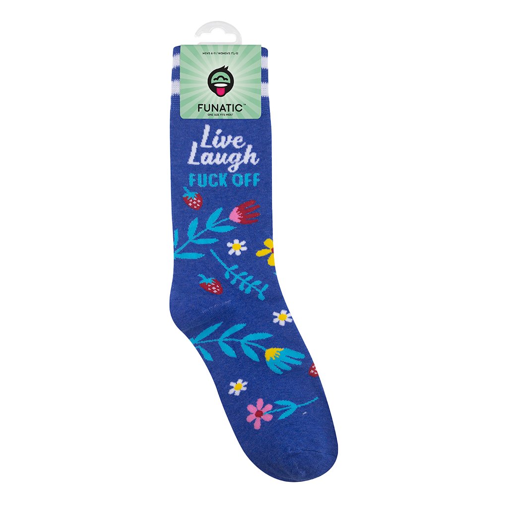 Live, Laugh, Fuck Off Socks | Curse Word Socks | Funny Socks - HER Home Design Boutique